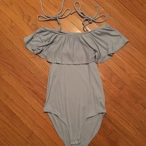Off the shoulder body suit